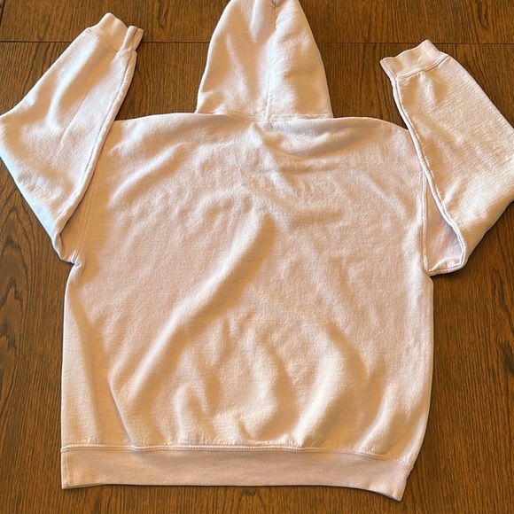 Cooke Collective light pink hoodie with roses, size L - Picture 3 of 5